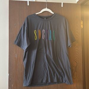 SHEIN Size L “Social” Tee